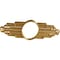 Ekena Millwork Elizabeth Architectural Grade PVC Pierced Medallion, 22"W x 11"H x 10 3/8"IH x 6"IW x 3/4"P, Gold CMPP22X11EBSGO - alternate 3